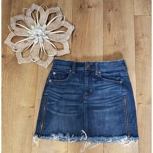 American Eagle Skirt Wmns Size 2 Next Level Stretch X High Rise Mini with zipper